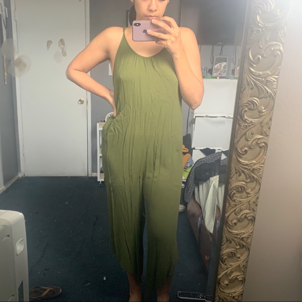 One piece olive green from forever 21! Size small!